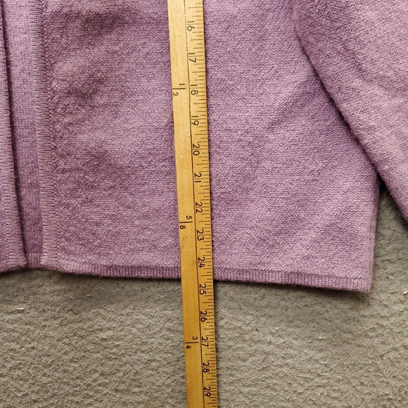 Vintage Pendleton Cardigan Women Plus 1X Purple Virgin Wool One Button Front EUC - Picture 6 of 8